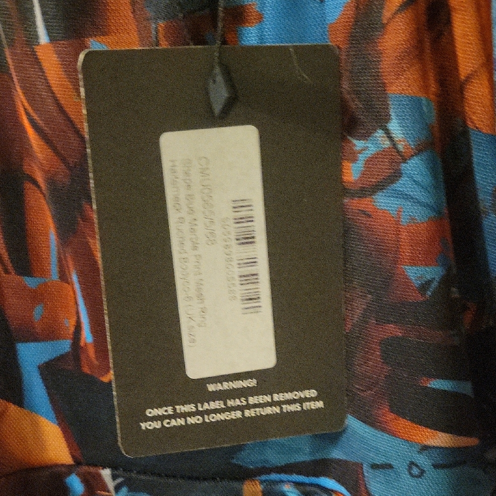 Multicolor Abstract Print Dress - Picture 4 of 5